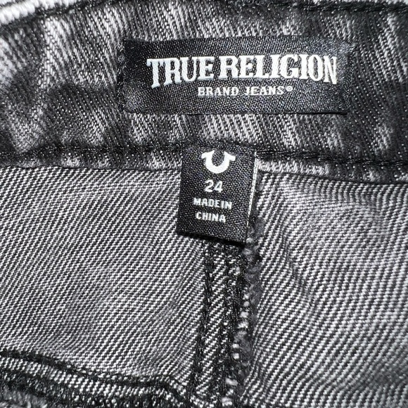 True Religion Urban Outfitters Denim Cargo MIDI Slit Skirt - Picture 8 of 11
